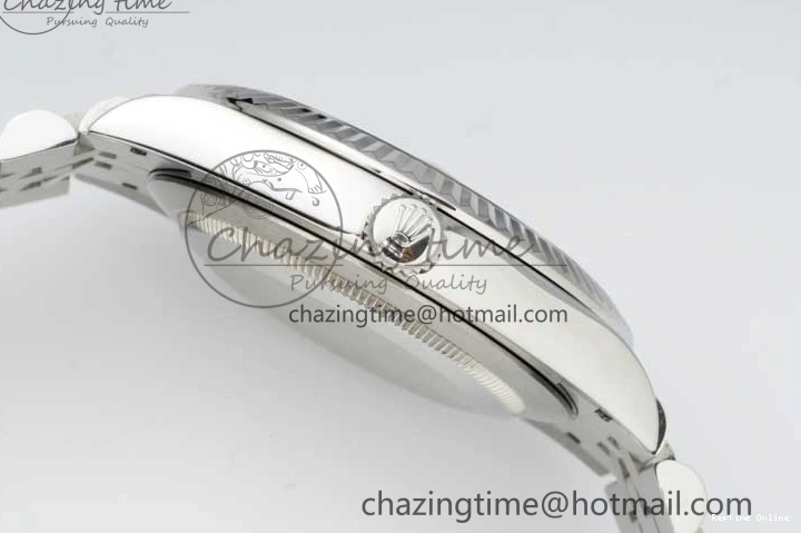 0103 EasyCare DateJust 36 DIWF 1:1 Best Edition 904L Steel Blue Stick Dial on Jubilee Bracelet SA 2317